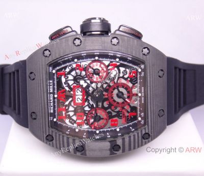 RICHARD MILLE RED AND BLACK FACE AUTOMATIC WATCH